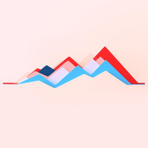 Abstract image of a heart rate monitor